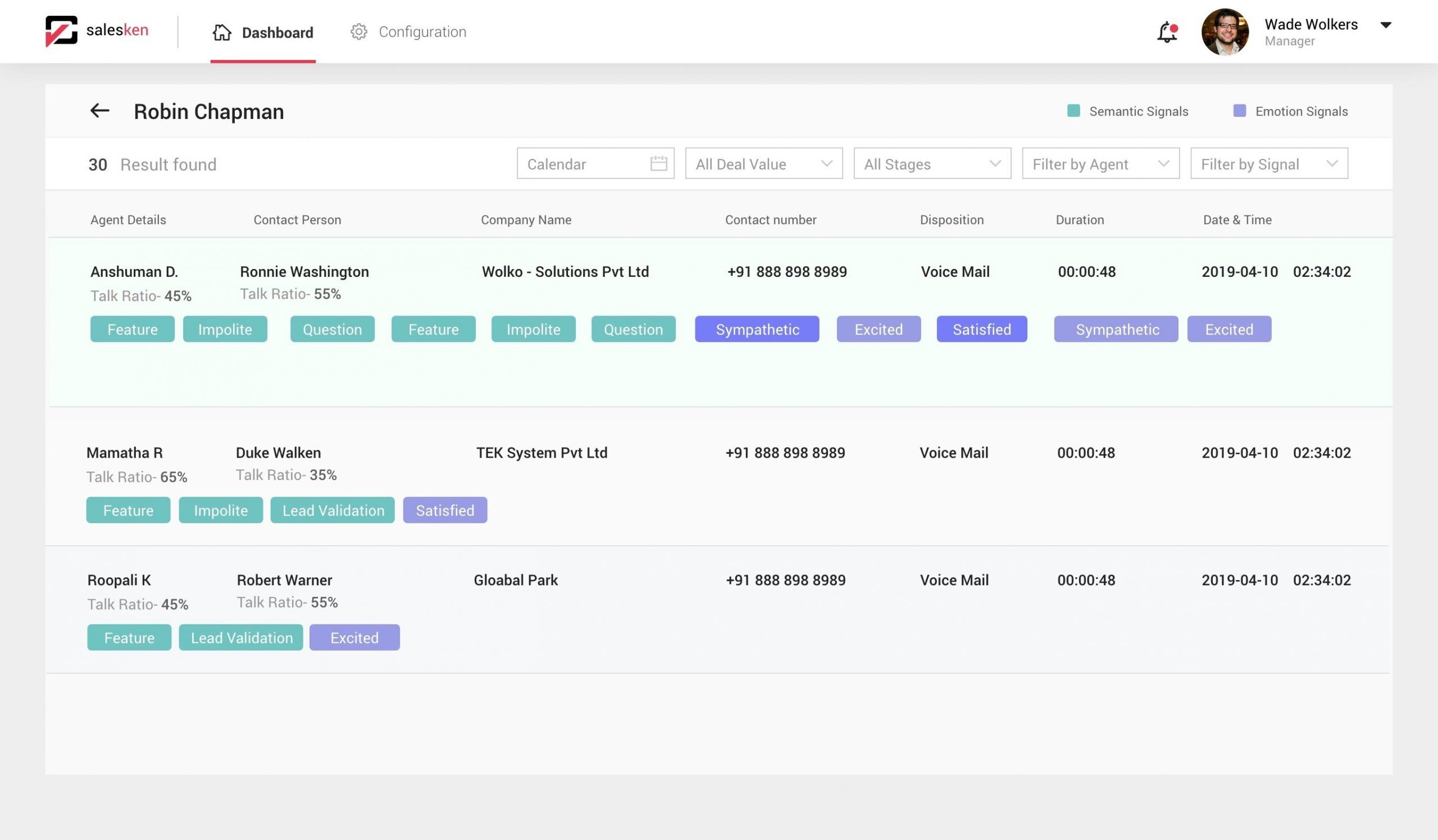 Salesken Software-screenshots 2