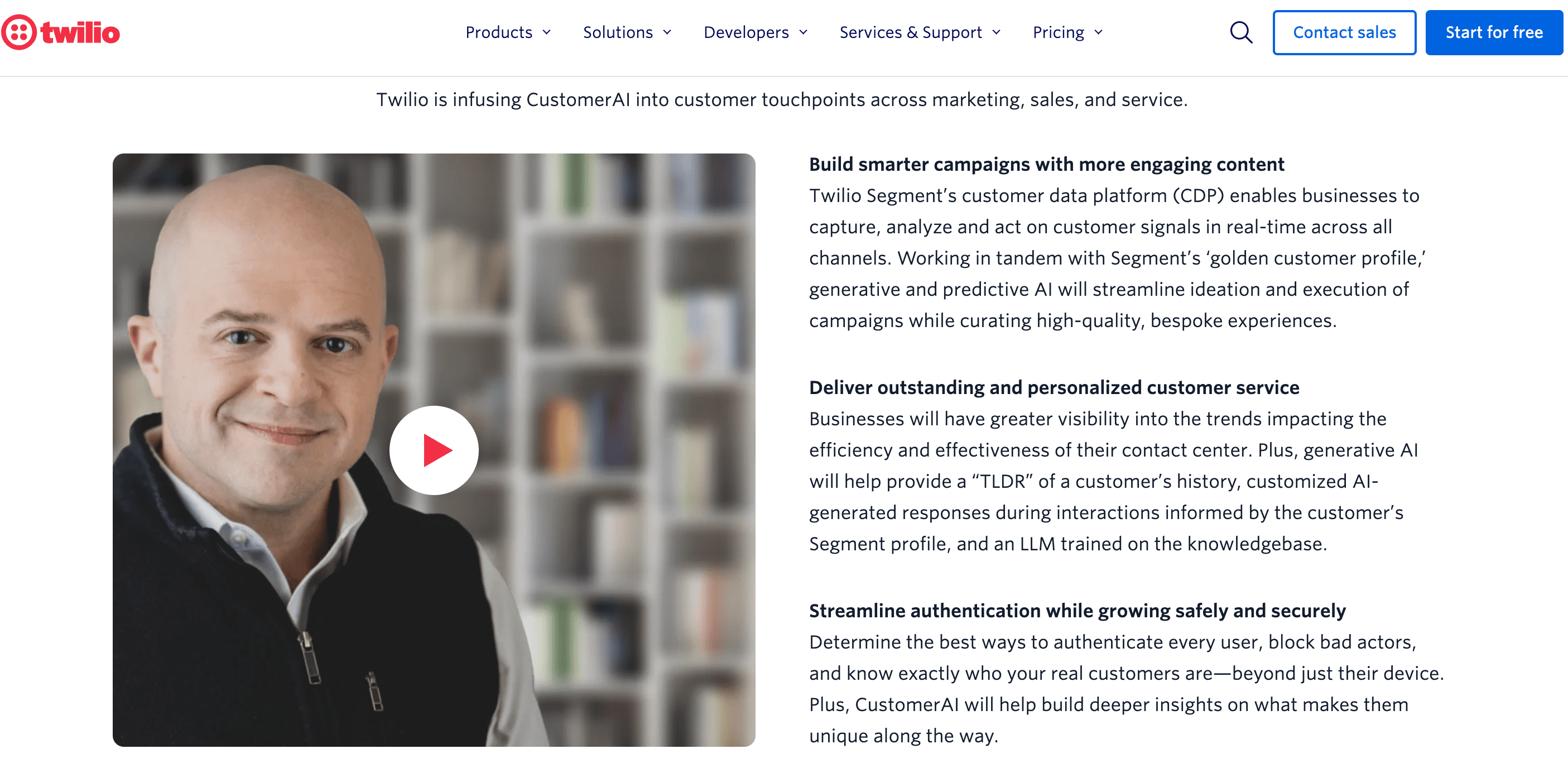 twilio call campaigns ai