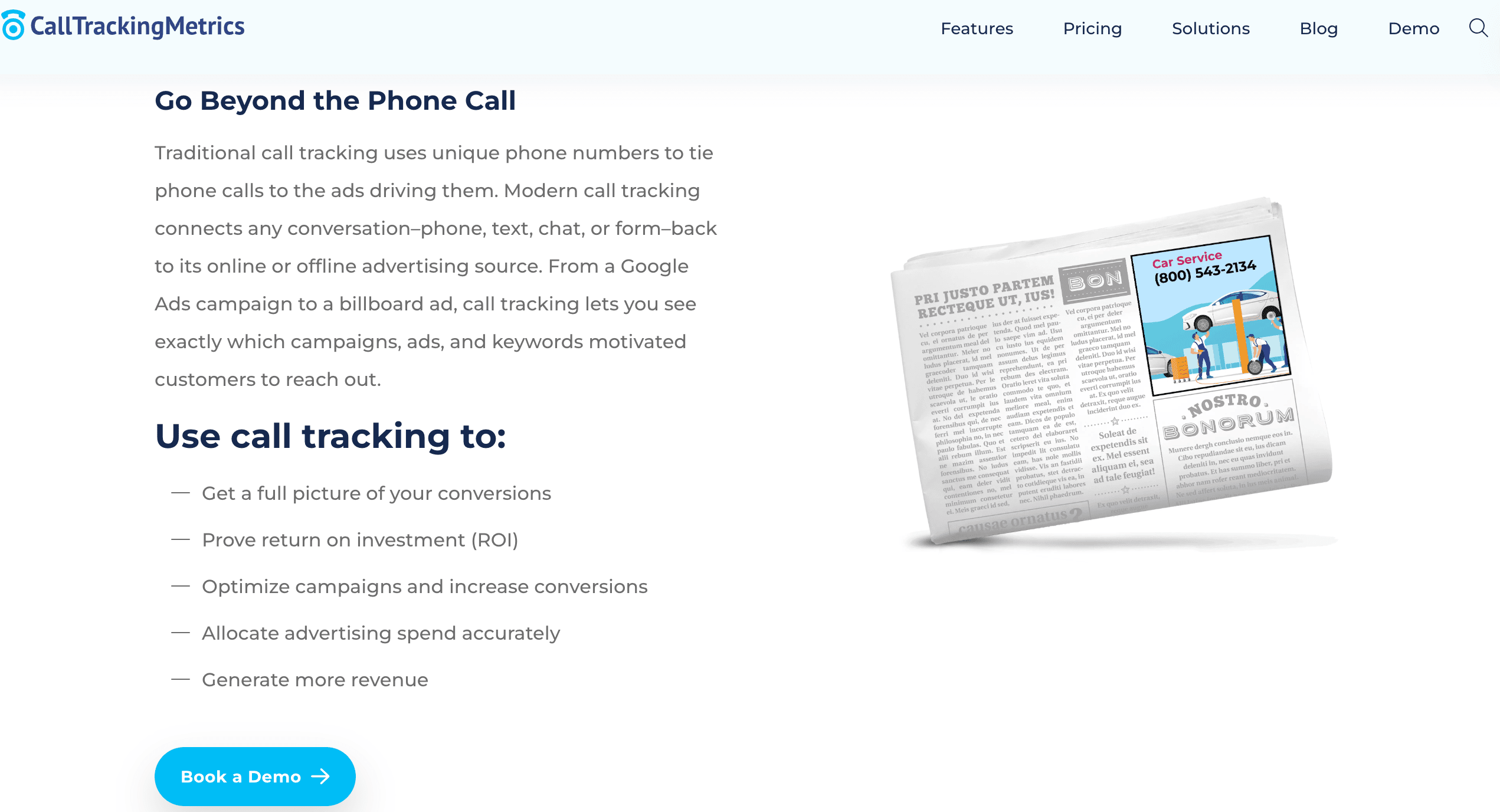 offline call tracking on ctm